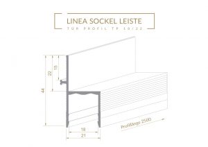 TP 18/22 - Profil für bündige Türen