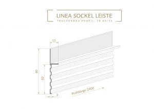 TB 80/15 - Profil für einlagigen Trockenbau, 2,4m