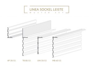 Muster Set bündige Sockelleisten