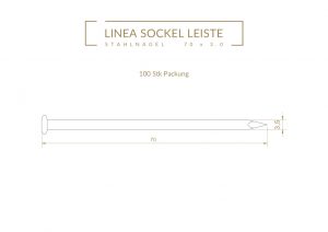 Stahlnägel für Montage, 70/3 mm, 100 Pkg