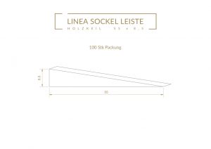 Holzkeile für Montage, 9x55mm, 100 Pkg