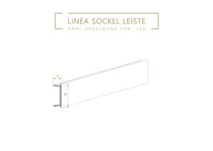 Kunststoff Abdeckung für LED 60/15 & LED 13/22, 2,4m