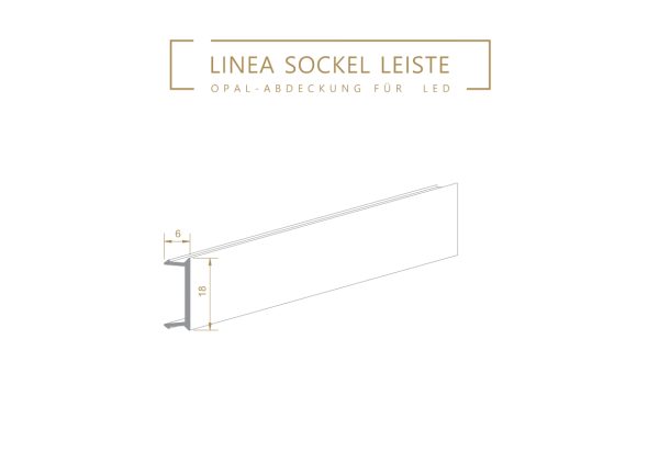Kunststoff Abdeckung für LED 60/15 & LED 13/22, 2,4m