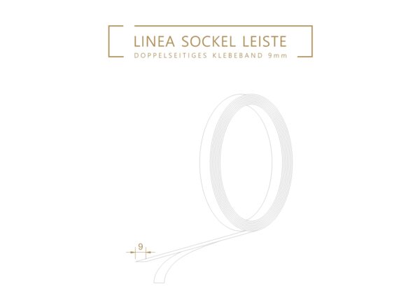 Doppelseitiges Klebeband 9mm, 50m